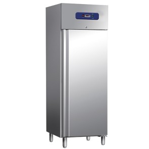 Congelatore 700 litri ventilato interno esterno in inox, GN2/1, temp.-10°C/-22°C-DANNEGGIATO