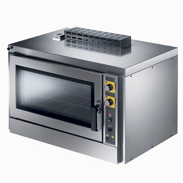 Forno a gas convezione professionale con umidificatore indiretto, 5 x gn1/1