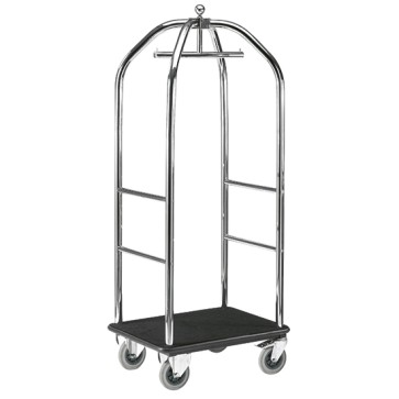 Carrello portabagagli, struttura cromata, larghezza=980mm h=1890 mm