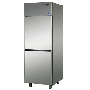 frigorifero da 600 litri in inox a 2 porte, 0°/+10°C