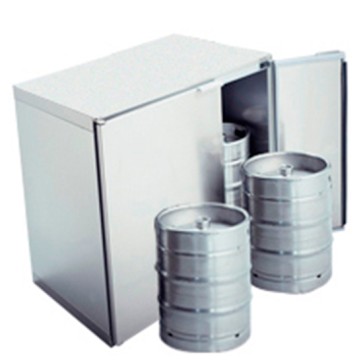 Refrigeratore fusti birra predisposto per gruppo refrigerante,capacità fusti 4x 50 litri