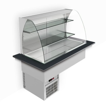 Murale refrigerato aperto ad incasso, 3x gn 1/1