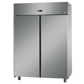 Armadio frigorifero professionale da 1200 litri interno e esterno in inox positivo temp.0°c/+10°c
