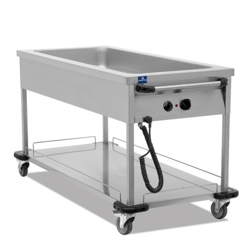Carrello bagnomaria con 1 vasca da 3x GN 1/1 h=150 mm