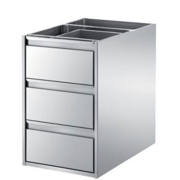 Elemento a 3 cassetti-senza ripiano mm 645x680x515 h