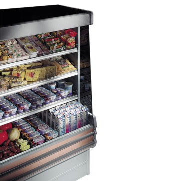 Murale refrigerato con 3ripiani per latticini, l=1200