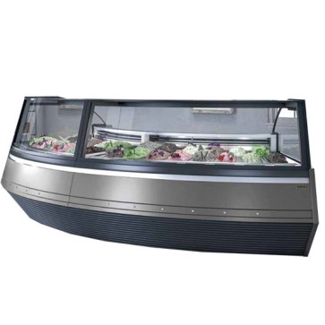 Vetrina gelato ventilata PRISMA-VISION ANGOLO 45°, -15°/-20°C