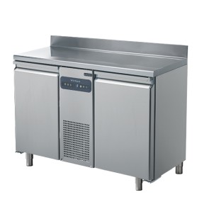 Tavolo freezer a 2 porte GN 1/1 con alzatina, -10°/-20°C