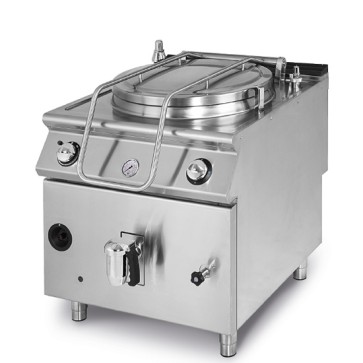 Pentola a gas, riscaldamento indiretto, capacità 150 litri