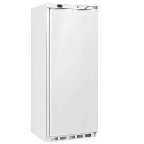Armadio congelatore professionale interno/esterno abs bianco, 590 litri negativo - temperatura -18/-24°c