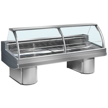 Vetrina refrigerata statica per carne, larghezza=3000