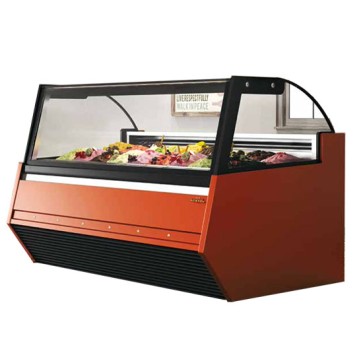 Vetrina gelato ventilata PRISMA-VISION, capacità 16x5 litri -15°/-20°C 1565x1217mm