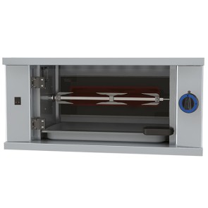 girarrosto elettrico con illuminazione, 1 spiedo per 3 polli