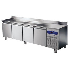 Tavolo freezer 4 porte GN 1/1 con alzatina, -10°/-20°C