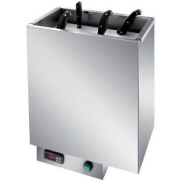 Sterilizzatore per coltelli neutro con rubinetto di scarico- mm 400x200x400 h