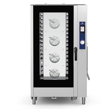 Forno misto elettrico a vapore diretto con sistema di lavaggio automatico, 20x GN 1/1