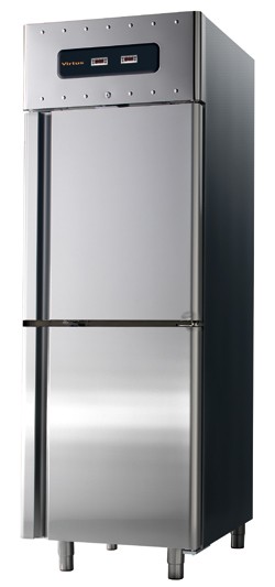 Congelatore da 350+350 litri in inox GN 2/1, -10°/-22°C