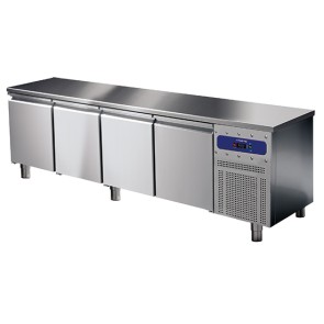 tavolo refrigerato da 600 mm a 4 porte, -2°/+8°C