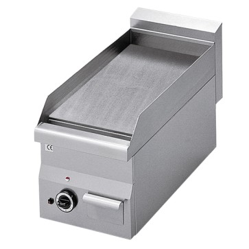 fry top a gas da banco, piastra liscia