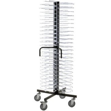 Carrello portapiatti plastificato