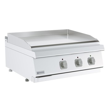 Fry-top elettrico da banco, piastra liscia 800x730mm