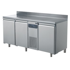 Tavolo freezer a 3 porte GN 1/1 con alzatina, -10°/-20°C