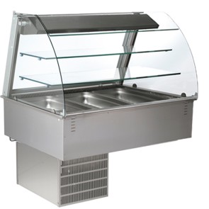 Vetrina refrigerata ventilata chiusa;cap.3xgn1/1