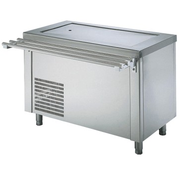 Vasca refrigerata 4x GN 1/1 elemento ad isola su armadio chiuso