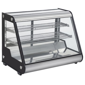 Espositore refrigerato professionale tre piani espositivi vetri scorrevoli lato servizio - capacita. 160 litri