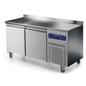Tavolo refrigerato 2 porte GN 1/1 con alzatina, -2 °/+8 °C