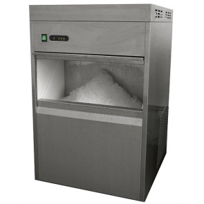 Produttore di ghiaccio professionale a scaglie, capacita 25kg in 24 ore contenitore riserva 10 kg