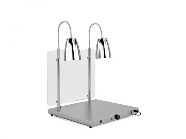 Piano caldo con infrarossi, 2 lampade braccio flessibile