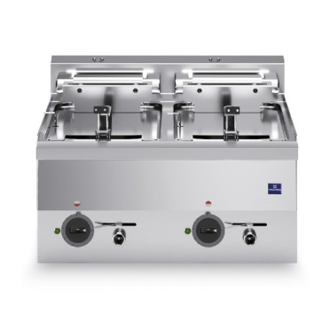 Friggitrice elettrica da banco, 10+10 litri - 18 kW