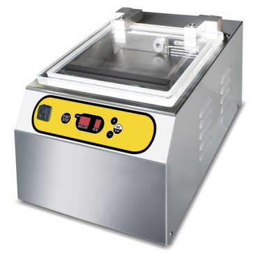 Confezionatrice sottovuoto in inox da banco, barra saldante 30 mm