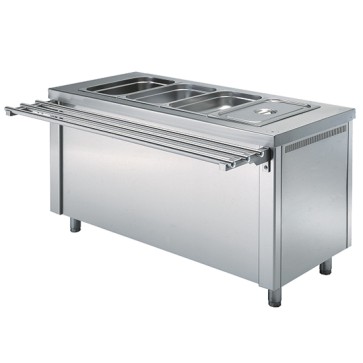 Elemento bagnomaria secco su armadio aperto 4x GN 1/1