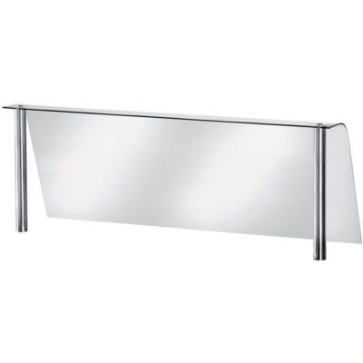 Vetro curvo temperato cm 200x56 h completo di attacchi