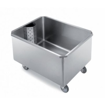 Vasca ammollo su ruote mm 800x600x750 h