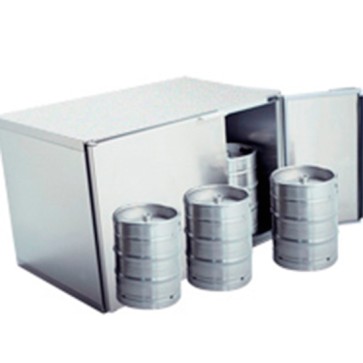 Refrigeratore fusti birra predisposto per gruppo refrigerante capacità fusti 6x 50 litri