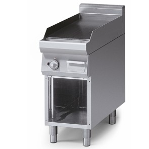Fry-top gas piano stampato piastra liscia