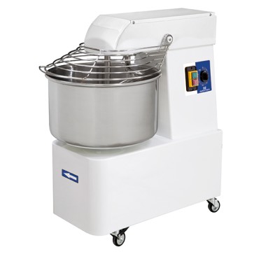 impastatrice a spirale su ruote, 17 kg/22 litri, 2 velocità, con timer