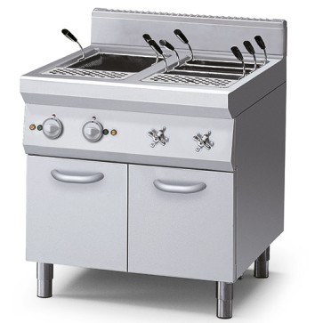 Cuocipasta elet. 2 vasche capacità 40+40 lt.