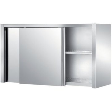 Pensile chiuso con porte scorrevoli e ripiani asolati mm 1000x400x660 h