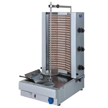 Gyros elettrico professionale con 3 zone di cottura - cap. 75 kg.