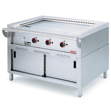 teppanyaki a gas su base chiusa, 3 zone