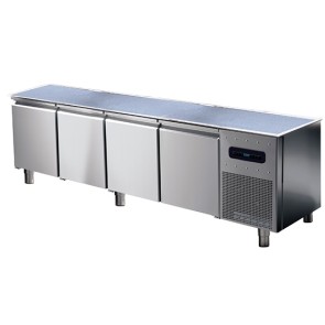 Tavolo congelatore gruppo remoto. 4 porte gn 1/1  senza piano di lavoro temp.-10 - 22 c,hccp sistema