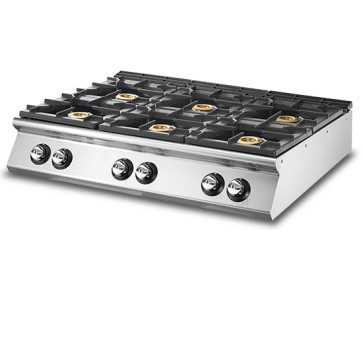 Cucina a gas, versione top, 6 bruciatori