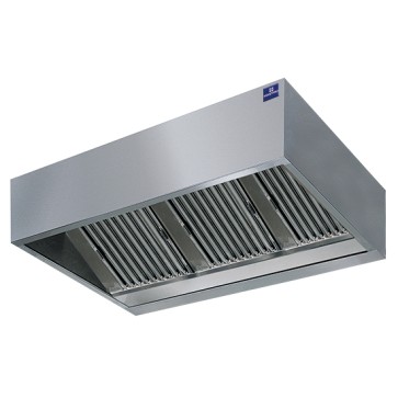 Cappa a parete cubica con illuminazione a incasso, 3000x1000 mm