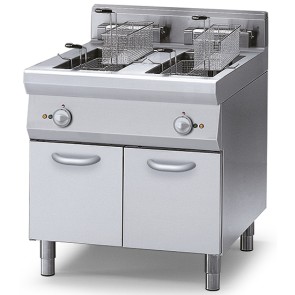 Friggitrice elettrica, capacità 2x 15 litri