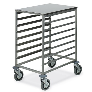 Carrello portateglie pasticceria cap. 8 teglie 60 x 40 cm passo 75 mm