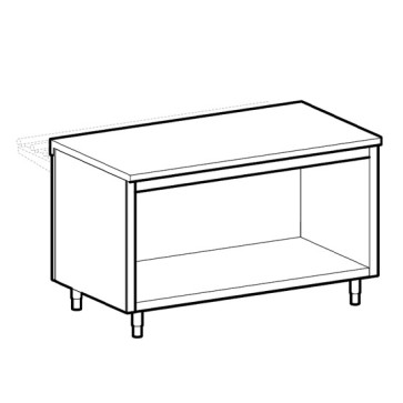 Elemento neutro su vano a giorno, l=1200 mm, 3x GN 1/1